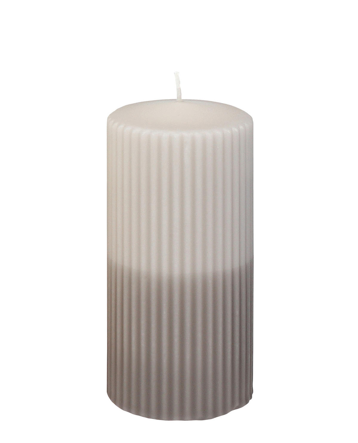 KERZE - Taupe, Basics, Paraffin (6,8/15,0cm) - Steinhart