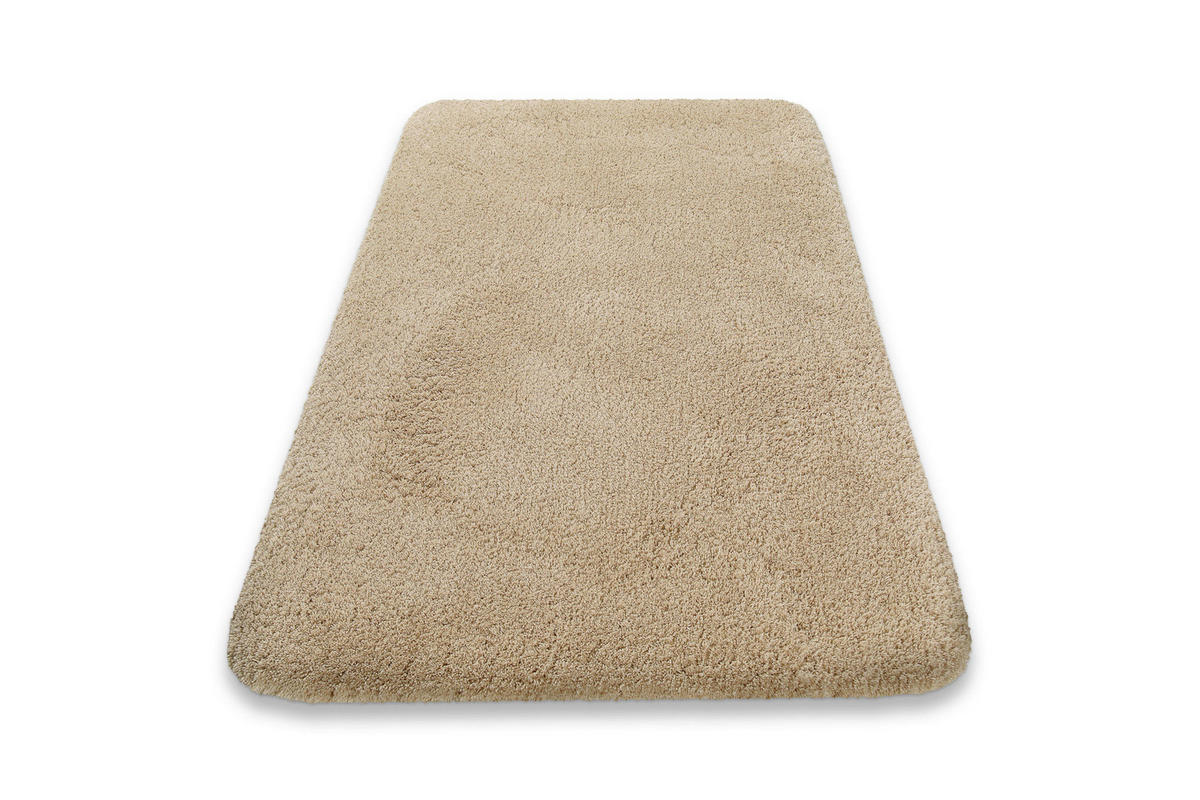 BADTEPPICH Beige, Cappuccino 55/65 cm  - Beige/Cappuccino, Basics, Kunststoff/Textil (55/65cm) - WECON HOME BASIC