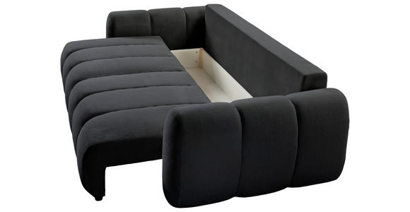 SCHLAFSOFA Webstoff Graugrün  - Schwarz/Graugrün, KONVENTIONELL, Kunststoff/Textil (262/93/117cm) - Carryhome