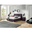 BOXSPRINGBETT 200/200 cm  in Brombeere  - Chromfarben/Brombeere, KONVENTIONELL, Textil (200/200cm) - Dieter Knoll