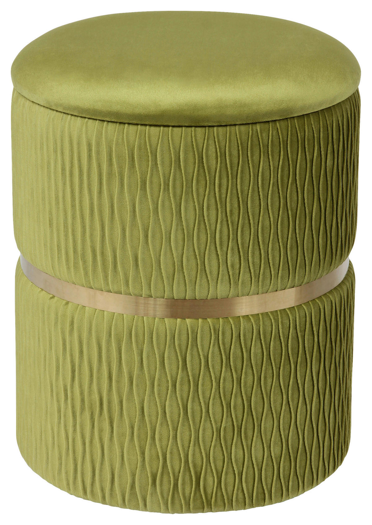 SADA TABURETŮ,  - zelená/barvy zlata, Konvenční, kov/textil (31,5+36cm) - MID.YOU