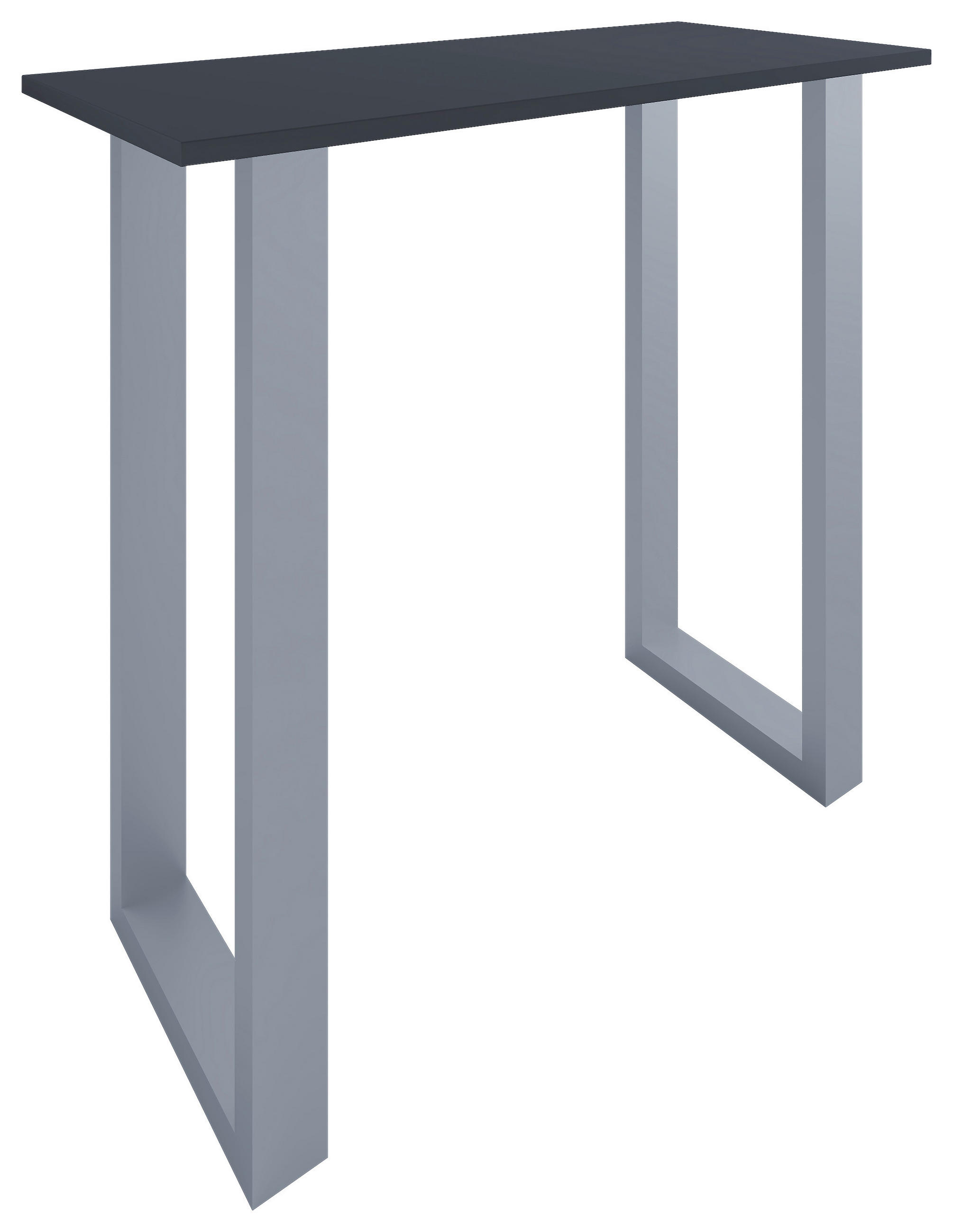 BARTISCH in Metall, Holzwerkstoff 110/102/50 cm   - Anthrazit/Silberfarben, KONVENTIONELL, Holzwerkstoff/Metall (110/102/50cm)