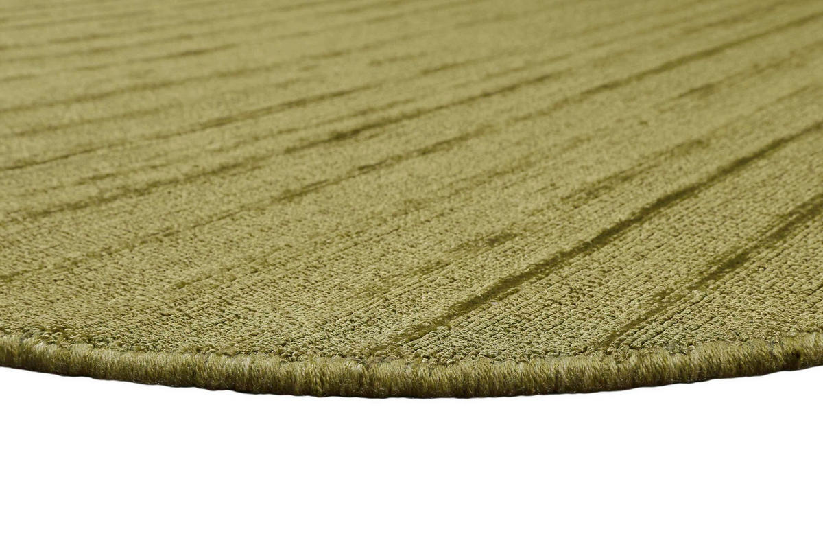 HANDWEBTEPPICH 200 cm Gil Grün rund  - Grün, KONVENTIONELL, Textil (200cm) - Esprit