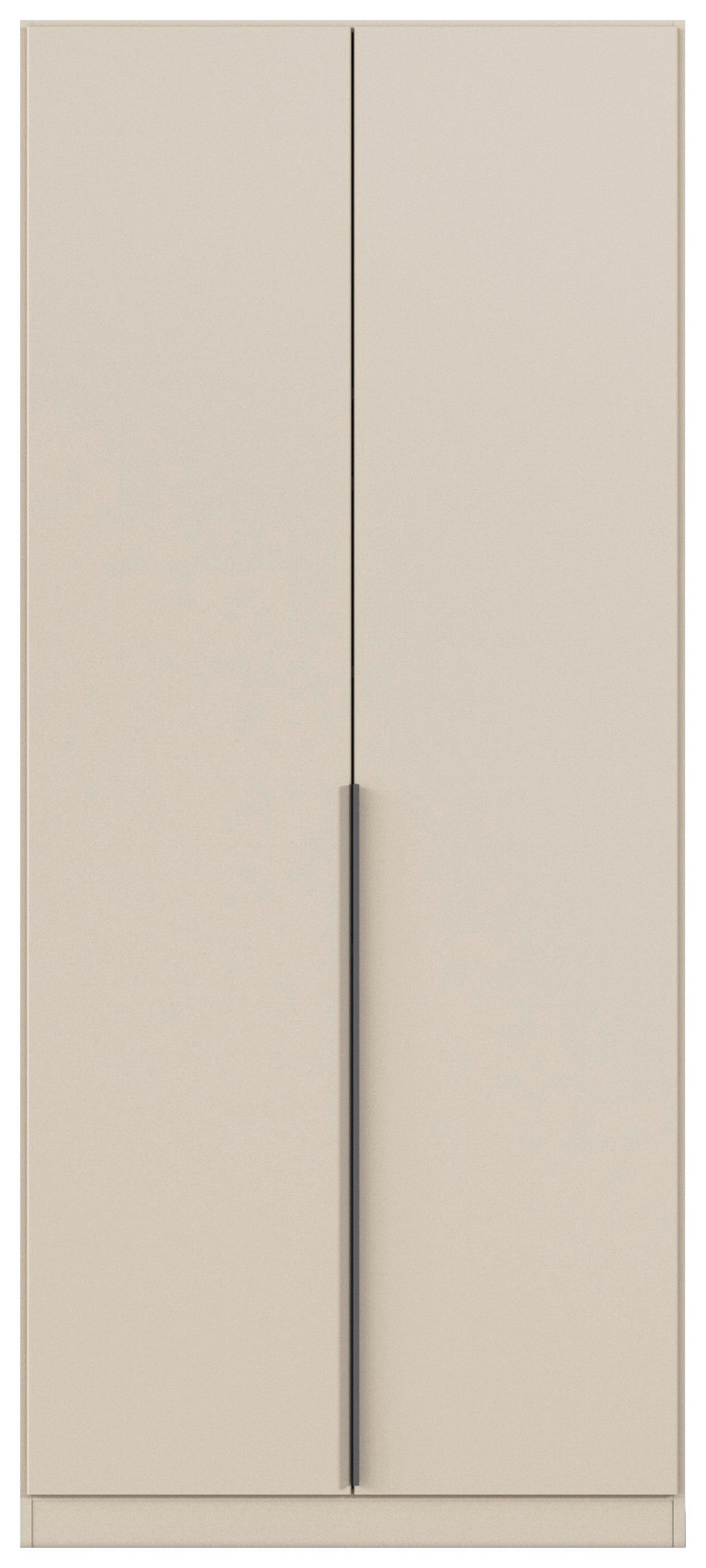 DREHTÜRENSCHRANK in Champagner  - Champagner/Grau, Modern, Holzwerkstoff/Metall (91/229/54cm) - Rauch Möbel