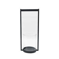 LJUSLYKTA - svart, Design, metall/glas (19/44cm) - Ambia Home