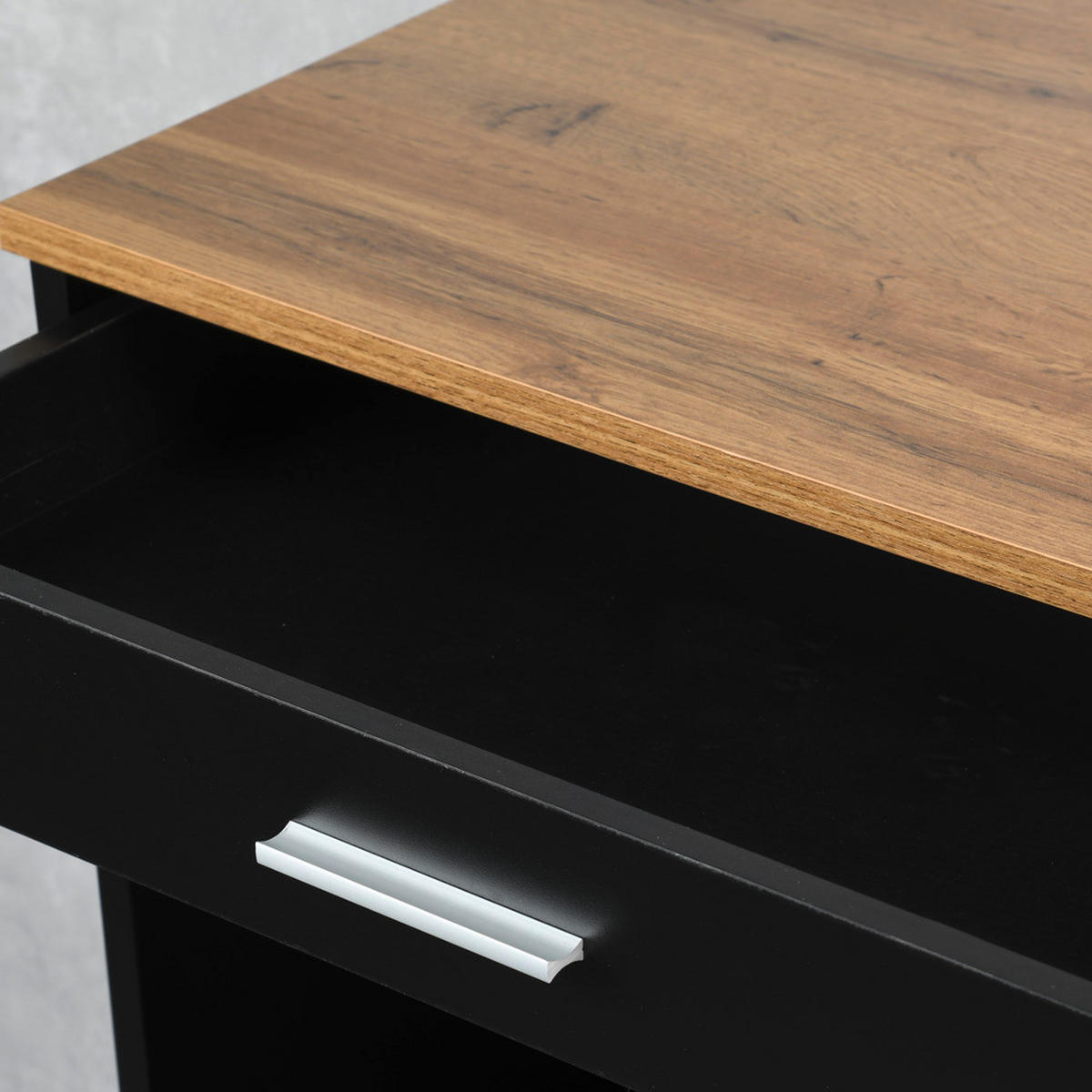 SERVIERWAGEN in Anthrazit, Eichefarben  - Eichefarben/Anthrazit, Basics, Holz/Holzwerkstoff (75/40/88cm) - Kesper