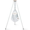 FEDERWIEGE BIO AIRGREY   - Hellgrau/Weiß, Basics, Kunststoff/Textil (135/194/135cm) - SCHMUSEWOLKE