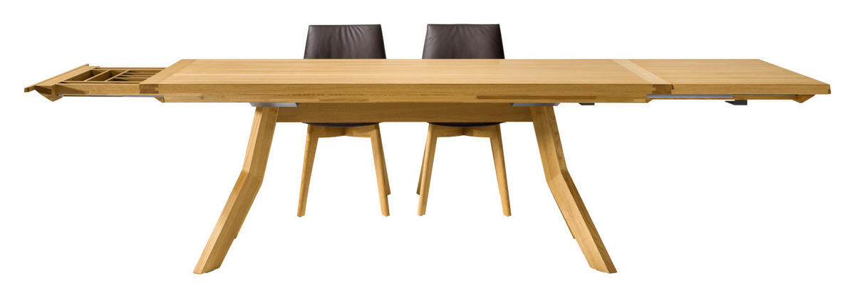 ESSTISCH in Holz 150-210/100/75 cm  - Eichefarben, Design, Holz (150-210/100/75cm) - TEAM 7