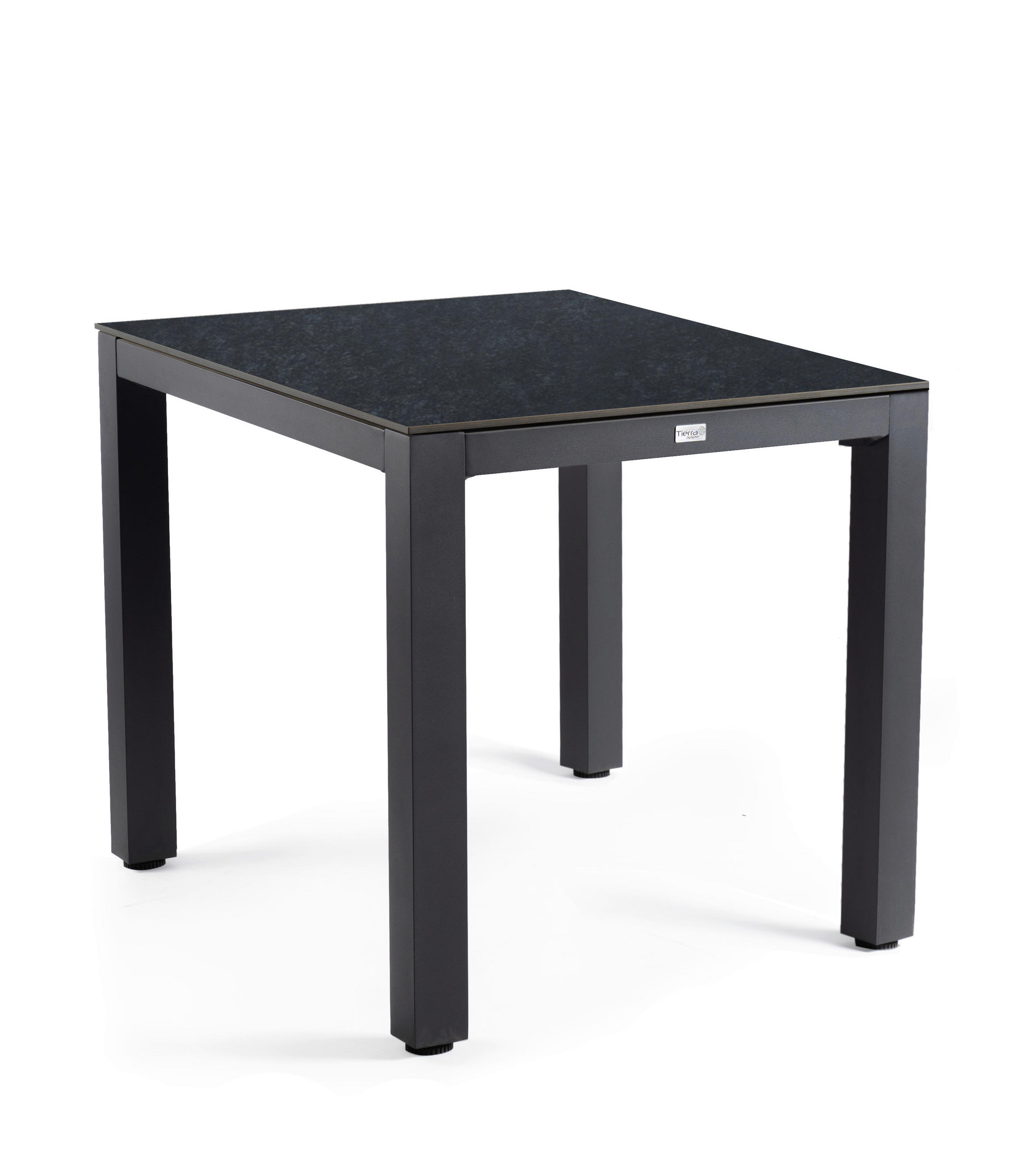 LOUNGETISCH  - Anthrazit/Graphitfarben, MODERN, Kunststoff/Metall (80/80/77,3cm) - Tierra Outdoor