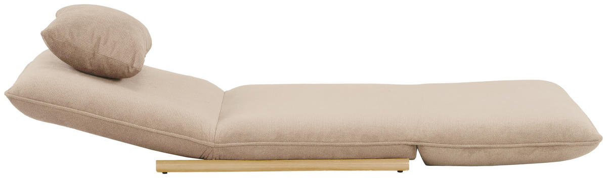 SESSEL in Samt Creme, Nussbaumfarben  - Nussbaumfarben/Creme, Design, Textil/Metall (93/97/80cm) - MID.YOU