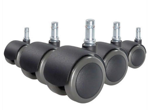 DREHSTUHLROLLE  - Schwarz, Basics, Kunststoff (5/6,1/5cm) - MID.YOU