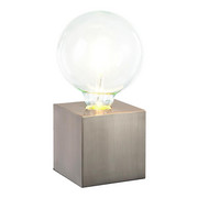 TISCHLEUCHTE - Nickelfarben, Design, Metall (10/10/10cm) - Boxxx