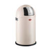 ABFALLSAMMLER PUSHBOY JUNIOR 22 L  - Sandfarben/Edelstahlfarben, KONVENTIONELL, Kunststoff/Metall (35/63cm) - Wesco