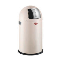 ABFALLSAMMLER PUSHBOY JUNIOR 22 L  - Sandfarben/Edelstahlfarben, KONVENTIONELL, Kunststoff/Metall (35/63cm) - Wesco
