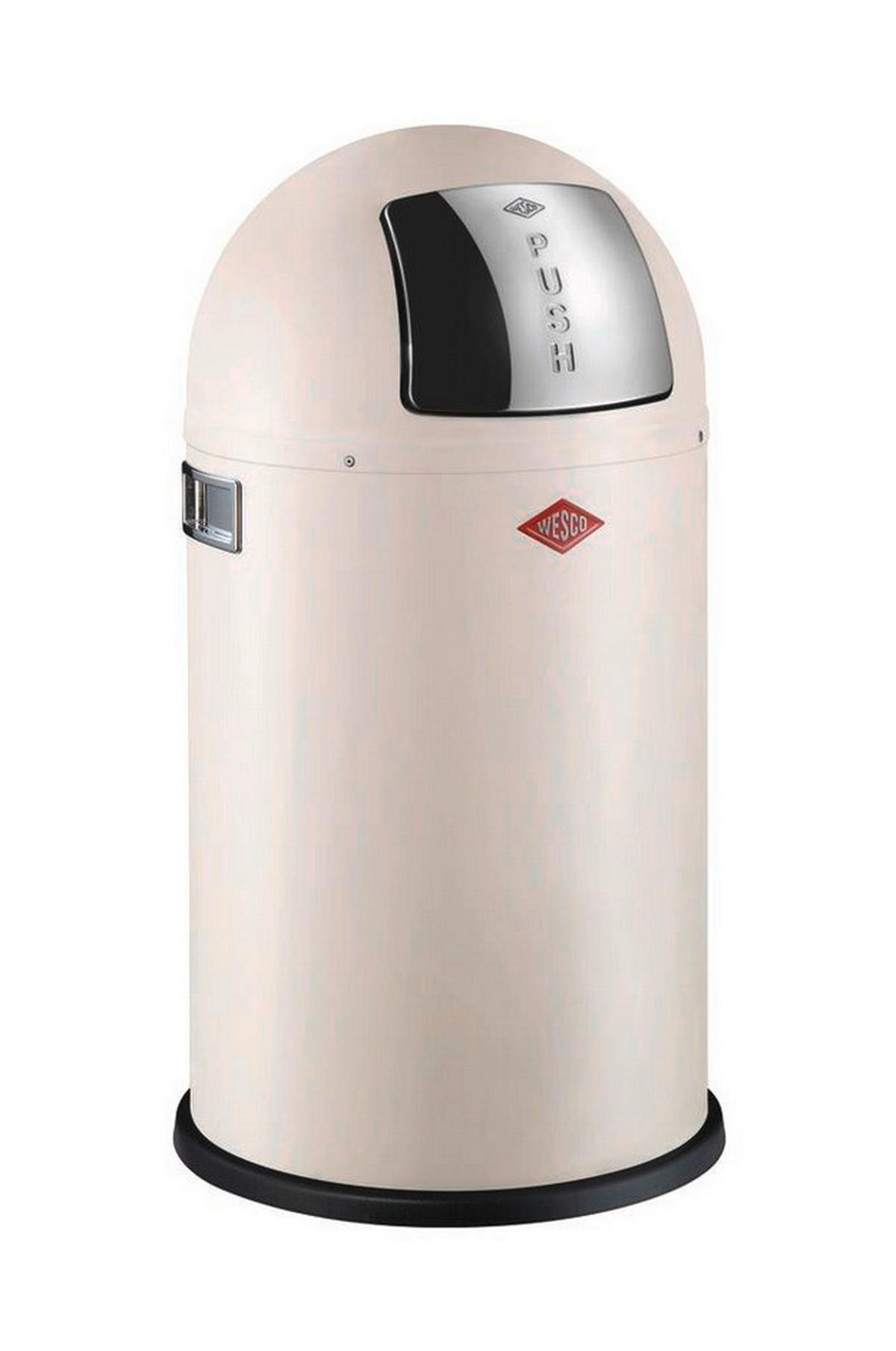 ABFALLSAMMLER PUSHBOY JUNIOR 22 L  - Sandfarben/Edelstahlfarben, KONVENTIONELL, Kunststoff/Metall (35/63cm) - Wesco