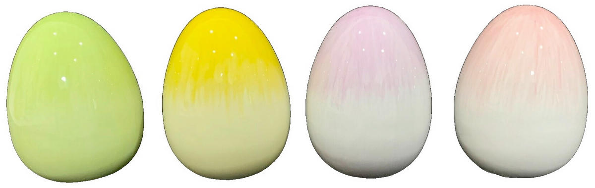 DÍSZTOJÁS - lila/sárga, Lifestyle, kerámia (8,2/11cm)