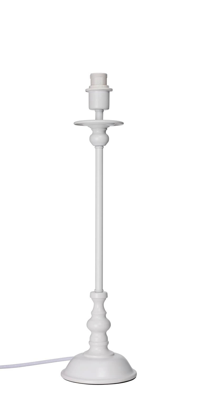 LAMPFOT   - vit, Klassisk, metall (47,5cm) - Cottex