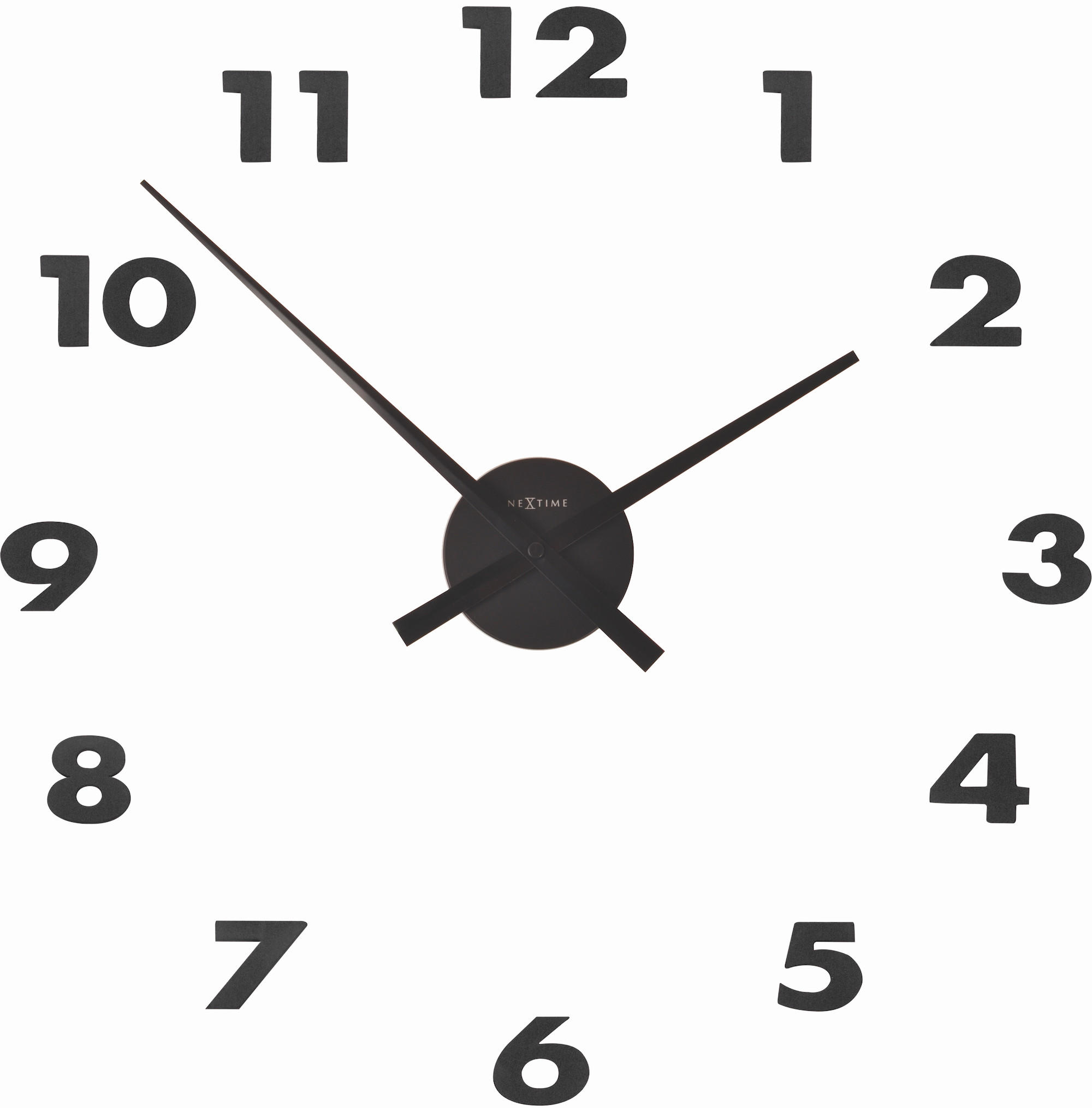 WANDUHR 48/48/3,5 cm   - Schwarz, Basics, Metall (48/48/3,5cm)