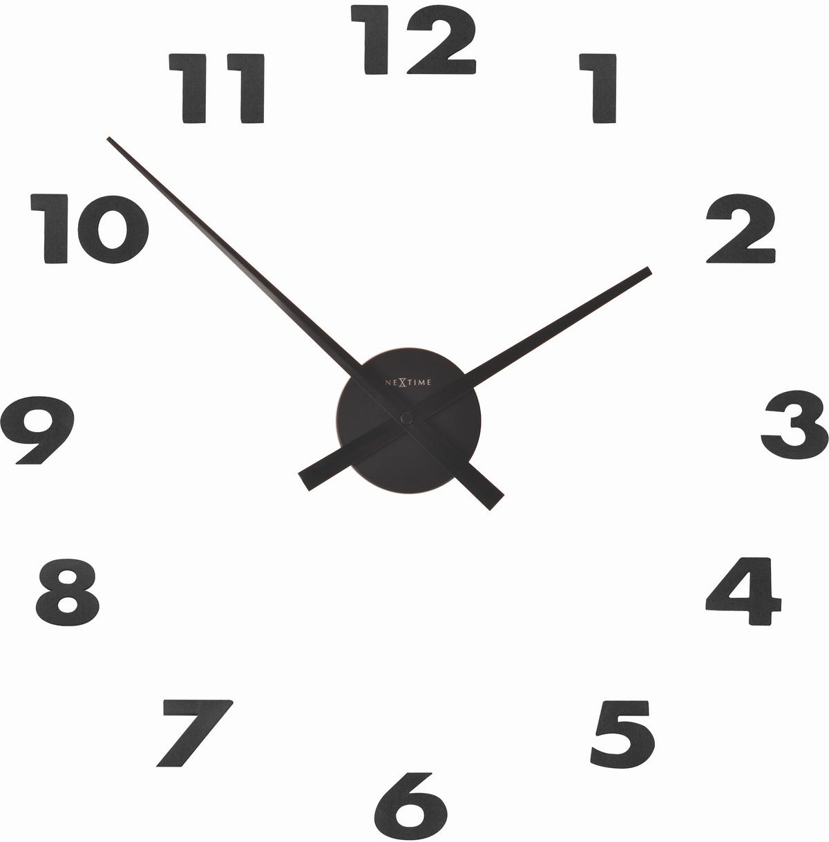 WANDUHR 48/48/3,5 cm   - Schwarz, Basics, Metall (48/48/3,5cm)