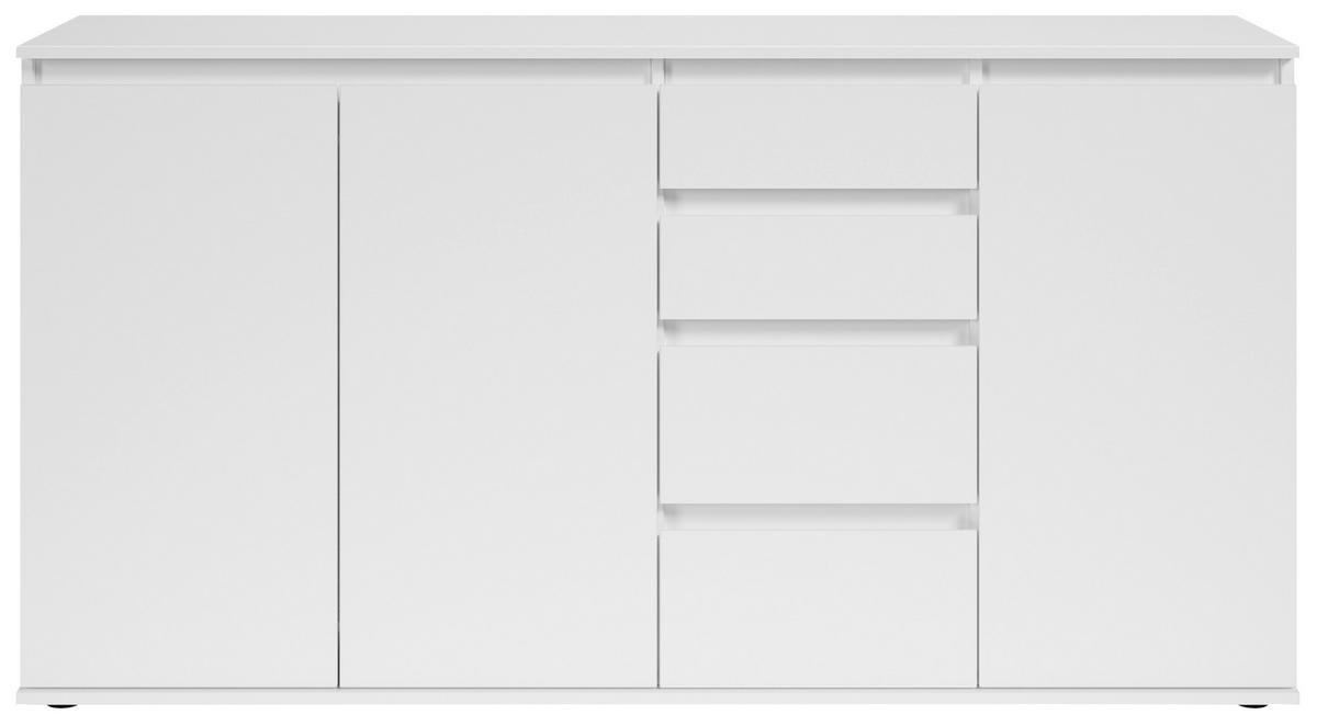 SIDEBOARD Brest  in 160/84/35 cm  - Weiß/Grau, Design, Holzwerkstoff/Kunststoff (160/84/35cm) - Boxxx