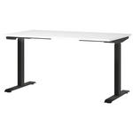 SCHREIBTISCH 140/80/72-118 cm Schwarz, Weiß elektrisch höhenverstellbar  - Schwarz/Weiß, MODERN, Holzwerkstoff/Metall (140/80/72-118cm) - Novel