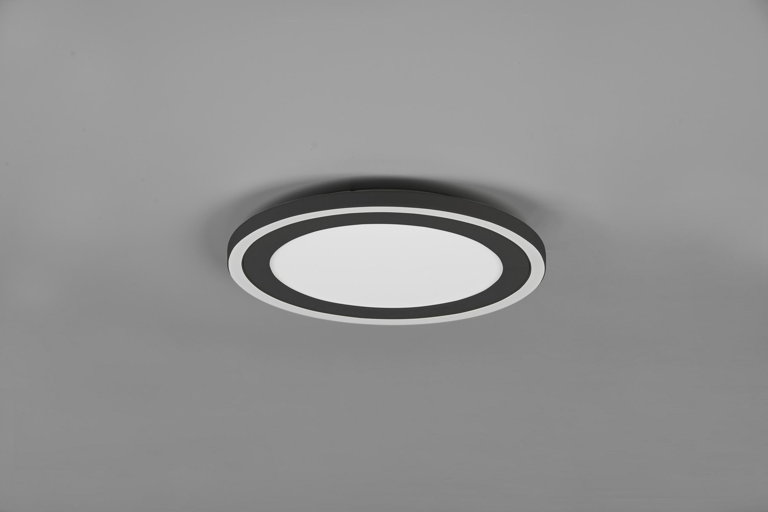 LED-DECKENLEUCHTE  33/4 cm    - Schwarz, Basics, Kunststoff (33/4cm)