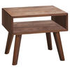 NACHTSCHRANK 50/42/41 cm Nussbaum massiv  - Nussbaumfarben, Design, Holz (50/42/41cm) - Hasena
