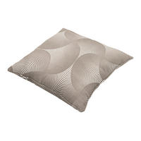 OUTDOOR-KISSEN in Taupe geometrisch 50/50 cm  - Taupe, Basics, Textil (50/50cm)