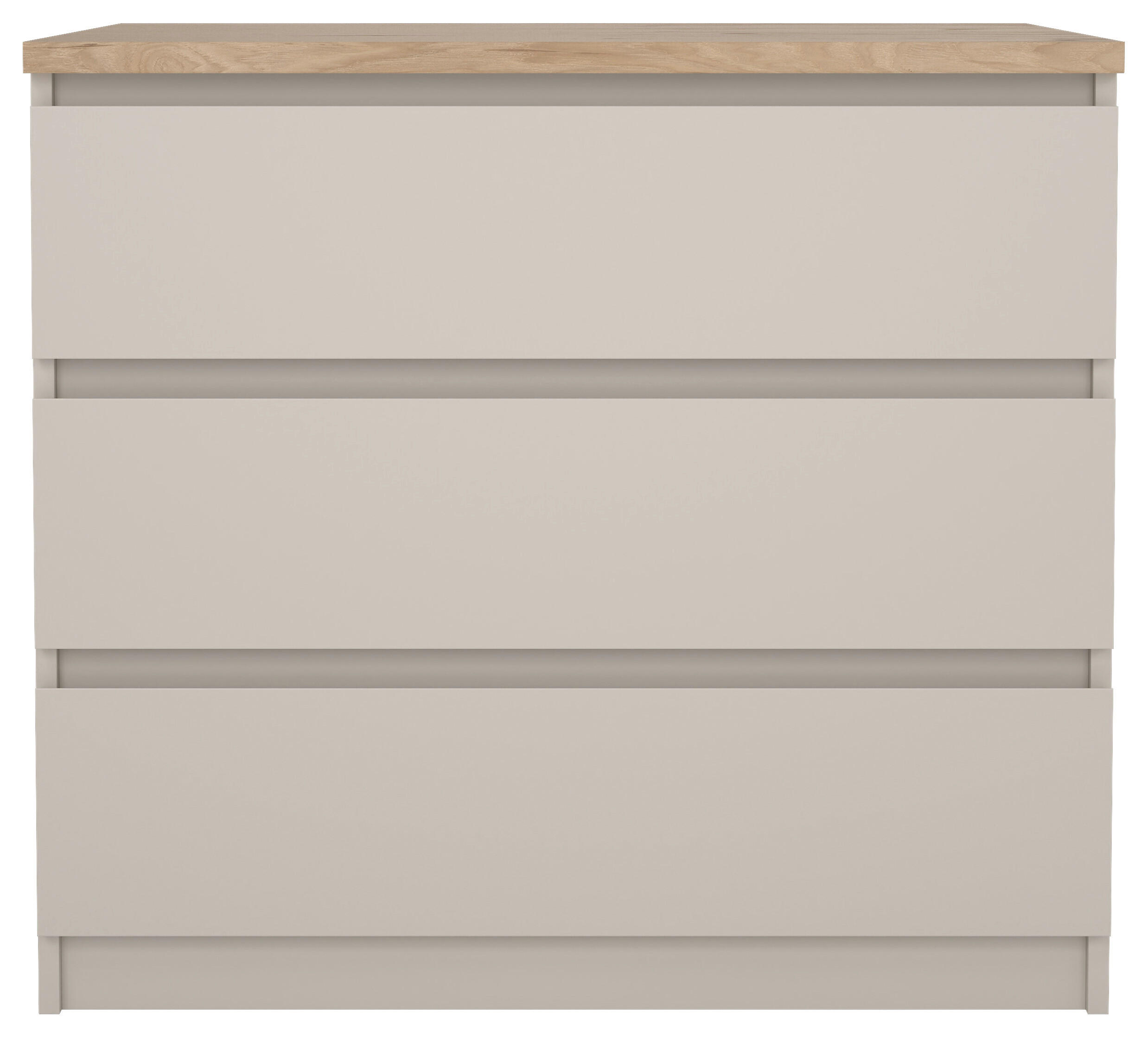 Thumbnail - Boxxx Kommode, Eiche, Kaschmir, Holzwerkstoff, 3 Schublade(n) Schubladen, 77x70.1x50 cm, FSC Mix, Made in Denmark, Typen...