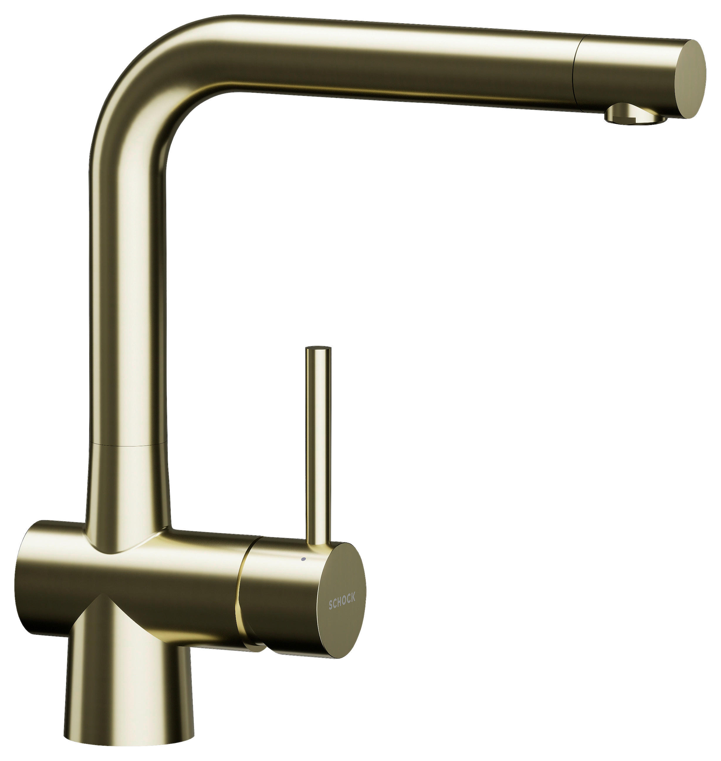 Schock Küchenarmatur Laios Weiß, Gold 5.1x28.5x21.6 cm