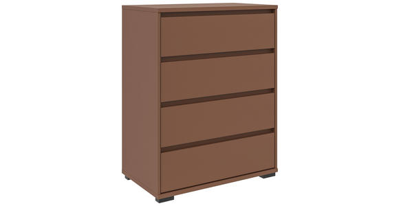 KOMMODE in 80,1/102,8/48 cm - Anthrazit/Terracotta, Design, Holzwerkstoff/Kunststoff (80,1/102,8/48cm) - Carryhome