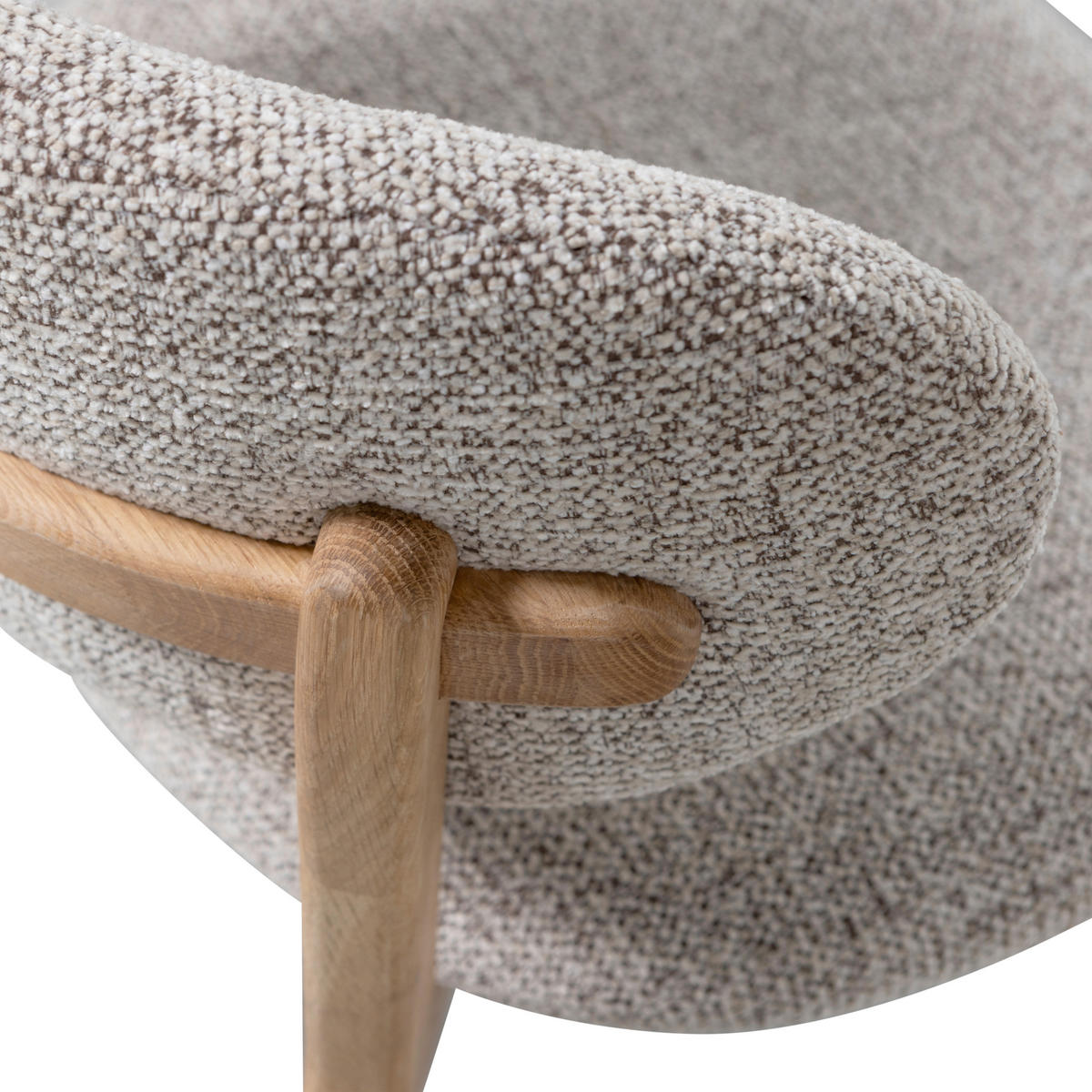 STUHL-SET 2 Stück  in Webstoff  - Naturfarben, MODERN, Holz/Textil (51/82/60cm) - Livetastic