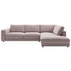 ECKSOFA in Cord Rosa  - Schwarz/Rosa, Design, Kunststoff/Textil (325/224cm) - Pure Home Lifestyle