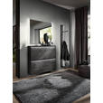 GARDEROBE 3-teilig  in 133/195/20 cm  - Anthrazit, Design, Glas/Holz (133/195/20cm) - Johann Jakob