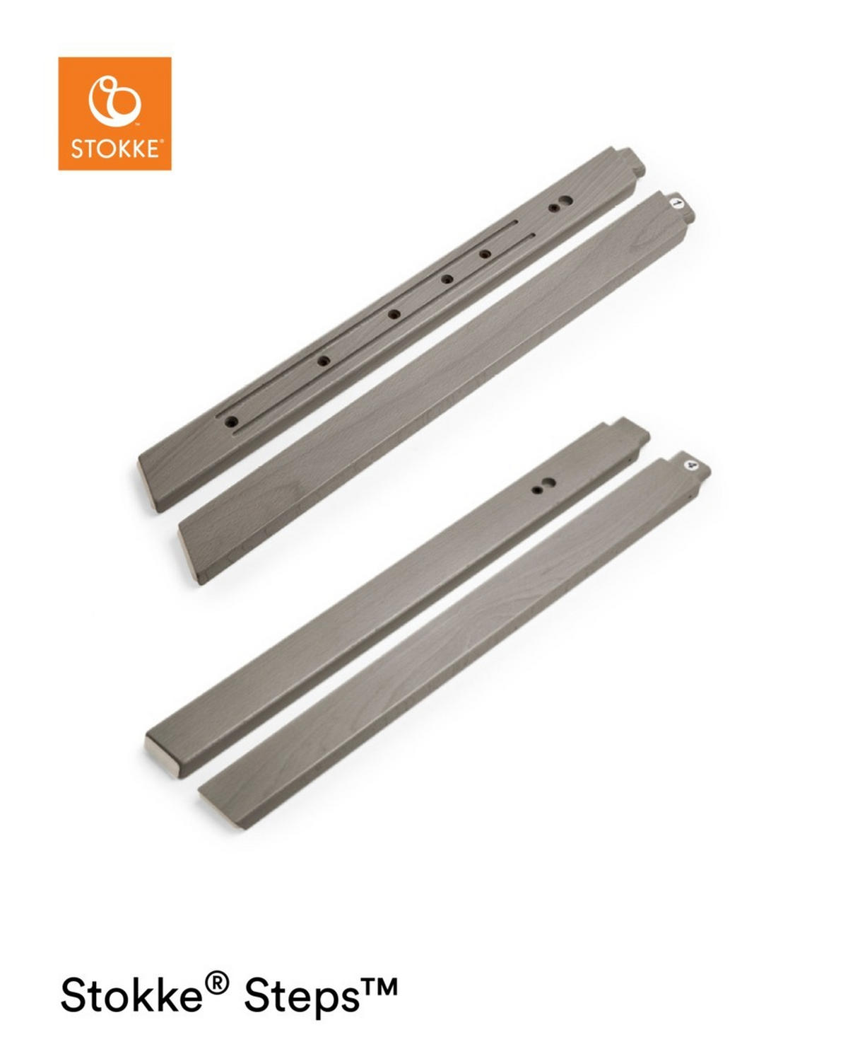 HOCHSTUHL Steps Grau, Weiß  - Weiß/Grau, Design, Holz/Kunststoff (71/61/43cm) - Stokke