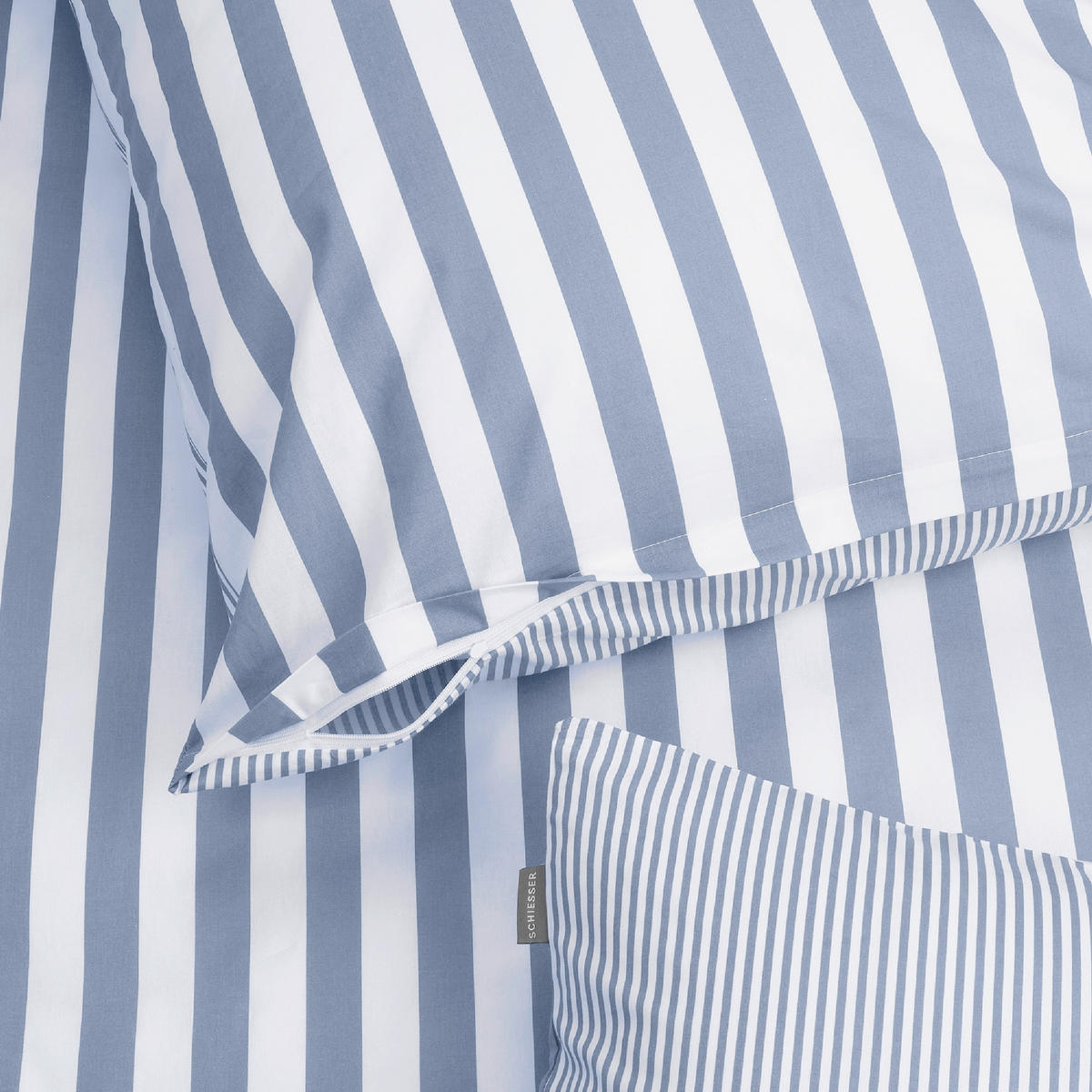BETTWÄSCHE 2-teilig MARIE Renforcé 135/200 cm  - Hellblau, Basics, Textil (135/200cm)