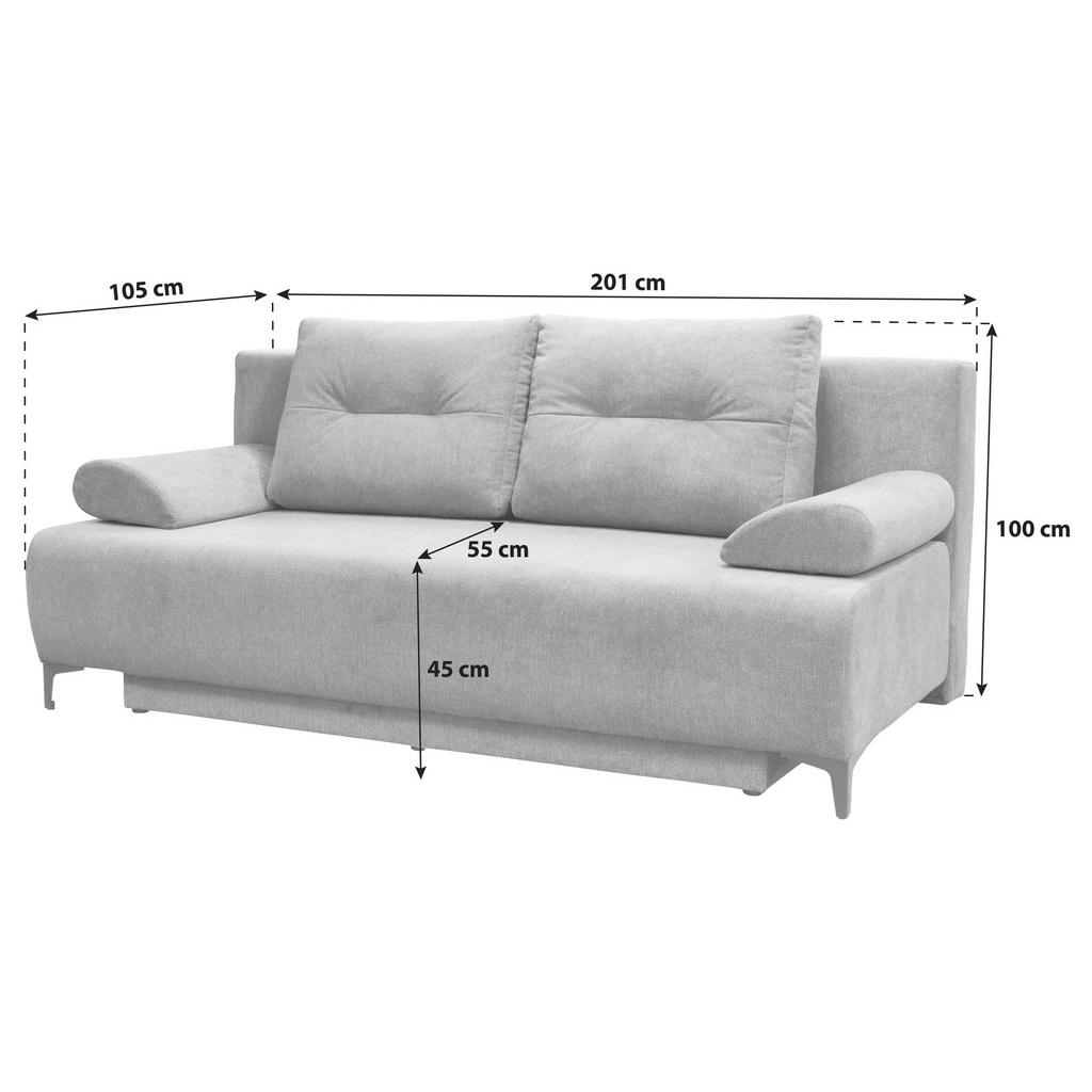 Thumbnail - Mid.you Boxspringsofa, Dunkelgrau, Textil, 2-Sitzer, Füllung: Polyetherschaumkern, Silikon,Polyetherschaumkern, Silikon,...