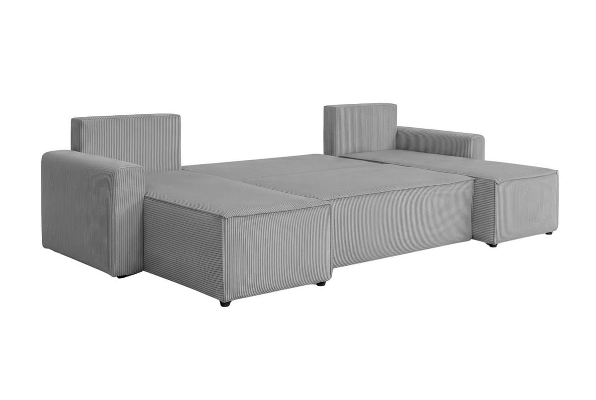 WOHNLANDSCHAFT nicht einzeln stellbar  SONJA-U Anthrazit  - Anthrazit/Schwarz, Design, Kunststoff/Textil (300/85/145cm) - P & B