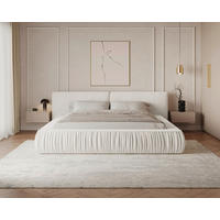 POLSTERBETT 180/200 cm,  in Creme, Lattenrost, Bettkasten,  - Creme/Schwarz, MODERN, Holz/Kunststoff (180/200cm) - Livetastic