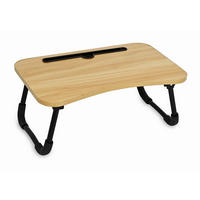 BETTTABLETT Braun, Schwarz,  - Schwarz/Braun, Basics, Holzwerkstoff/Kunststoff (48/29,5/20,5cm) - EASYMAXX