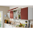 EINBAUKÜCHE   - Rot/Weiß, Design, Holzwerkstoff - Novel