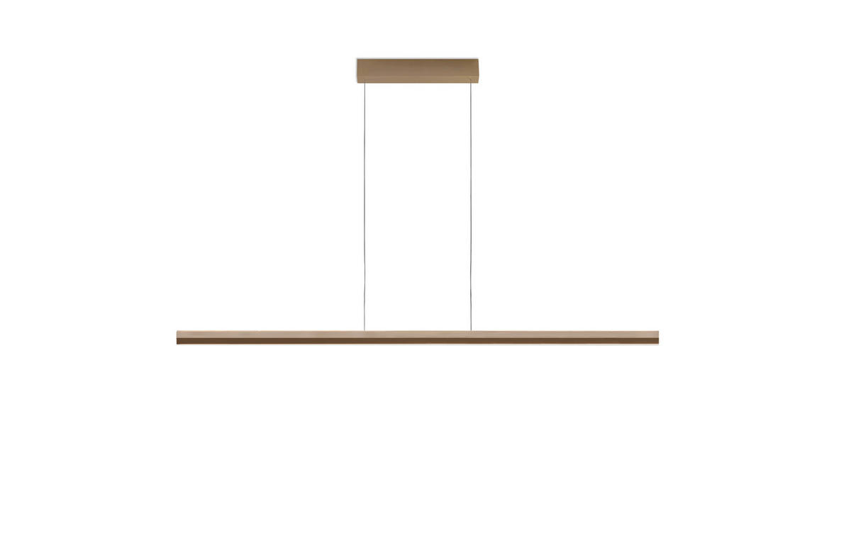 LED-HÄNGELEUCHTE 150/3,5/150 cm  - Sandfarben, Design, Metall (150/3,5/150cm) - BOPP