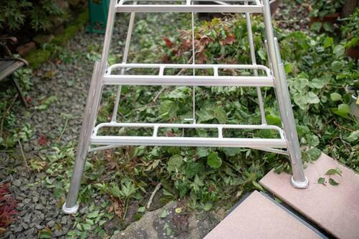 LEITER - Silberfarben, Basics, Metall (210/270/127cm) - Ambia Garden