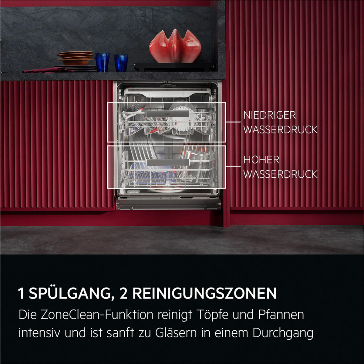 GESCHIRRSPÜLER GN970BT  - Edelstahlfarben, Basics, Metall (60/82/56cm) - AEG