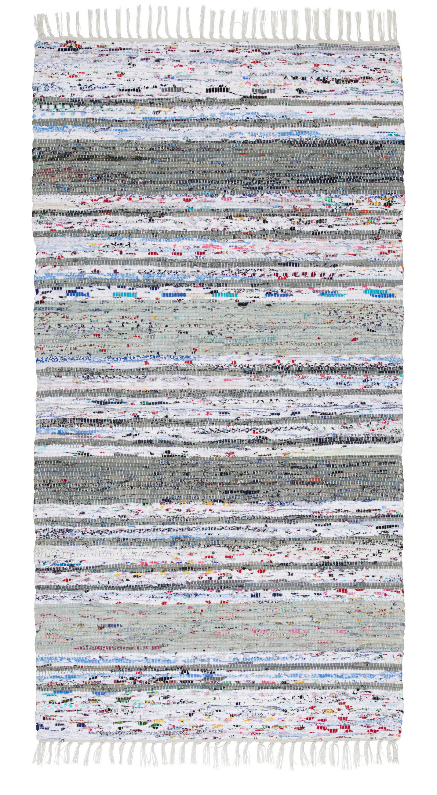 FLECKERLTEPPICH 60/120 cm Stella  - Weiss/Grau, Konventionell, Textil (60/120cm) - Novel