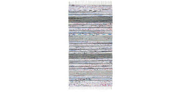 FLECKERLTEPPICH 60/120 cm Stella Grau, Weiß - Weiß/Grau, KONVENTIONELL, Textil (60/120cm) - Novel