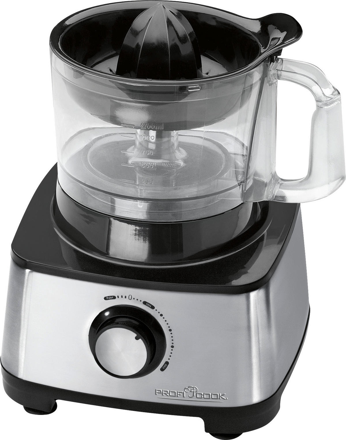KÜCHENMASCHINE PC-KM 1063  - Klar/Edelstahlfarben, LIFESTYLE, Kunststoff/Metall (27/42/27cm)