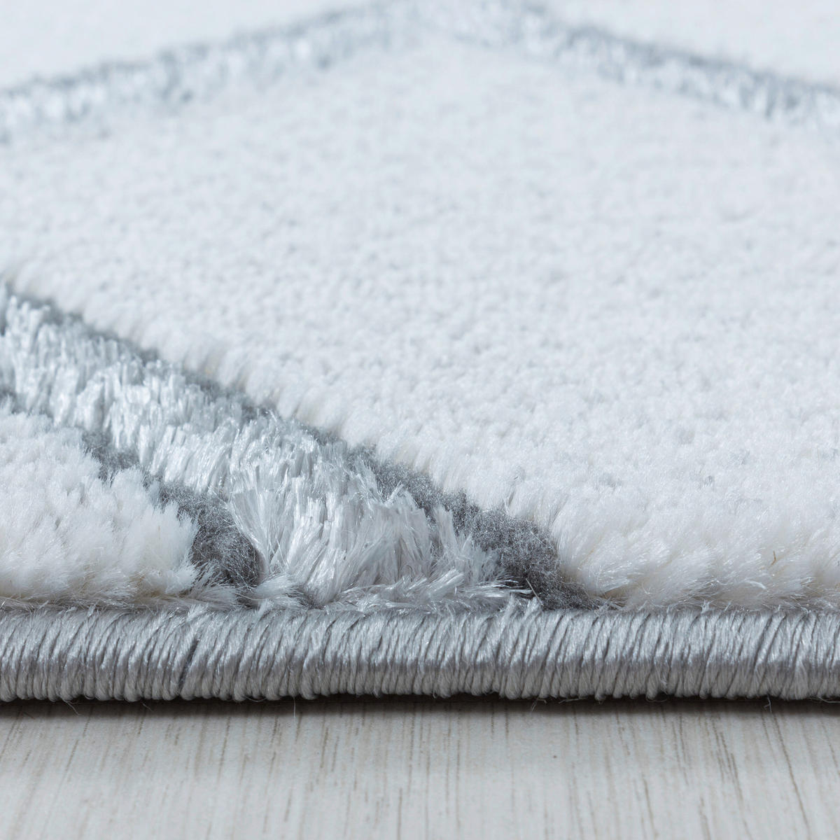 VÄVD MATTA 160/230 cm Naxos 3813 silber  - silver, Design, textil (160/230cm)