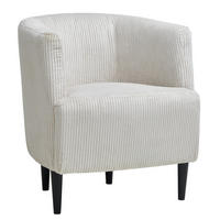 SESSEL in Cord Beige  - Beige/Schwarz, Lifestyle, Holz/Textil (70/70/75cm)