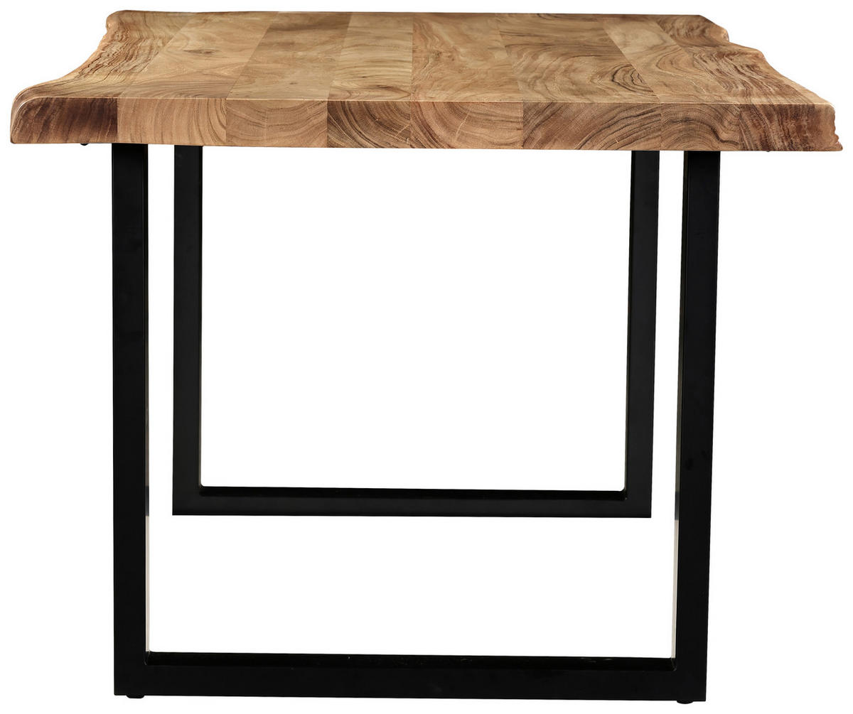 STOL ZA BLAGOVAONICU  crna, boje bagrema  drvo, metal      - boje bagrema/crna, Moderno, drvo/metal (180/90/76cm) - MID.YOU